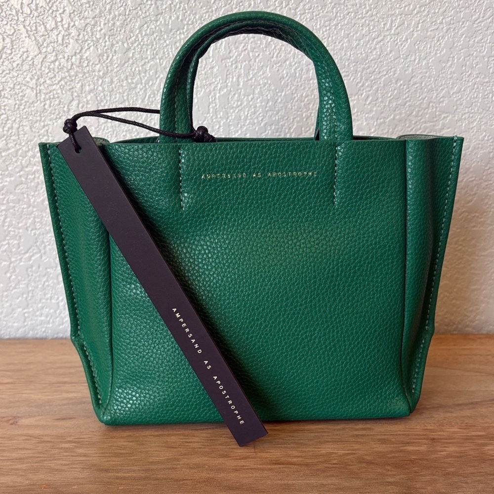 Ampersand as Apostrophe Emerald Green Micro Tote